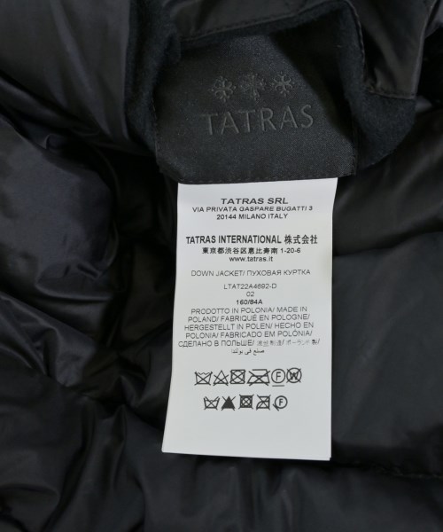 TATRAS（タトラス）ダウンジャケット/ダウンベスト 黒 サイズ:02(M位) レディース/2200715489031