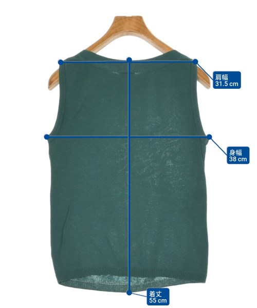 Letroyes（ルトロワ）ベスト/ノースリーブ 緑 サイズ:XS レディース/2200643562042