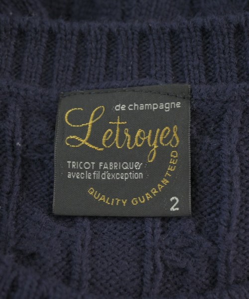 Letroyes（ルトロワ）ニット・セーター 紺 サイズ:2(M位) レディース/2200696746222