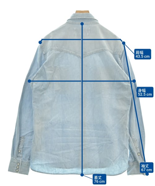 REMI RELIEF（レミレリーフ）カジュアルシャツ 青 サイズ:L レディース/2200607203035