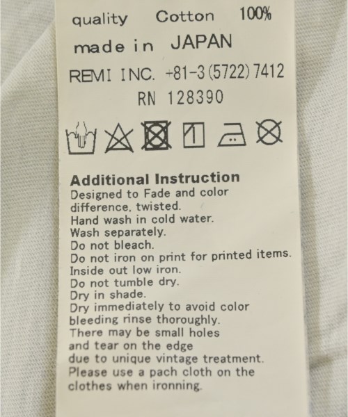 REMI RELIEF（レミレリーフ）Tシャツ・カットソー グレー サイズ:XS レディース/2200692499467