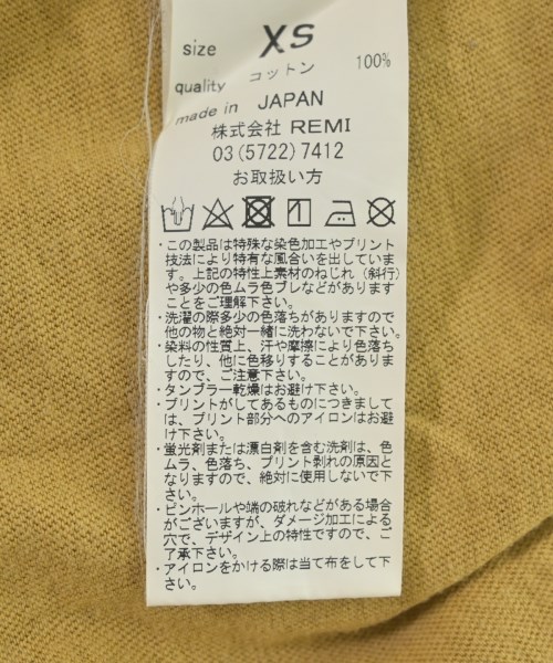 REMI RELIEF（レミレリーフ）Tシャツ・カットソー ベージュ サイズ:XS レディース/2200692499511