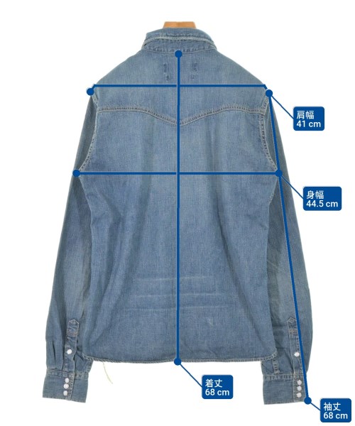 REMI RELIEF（レミレリーフ）カジュアルシャツ 青 サイズ:F レディース/2200653173412