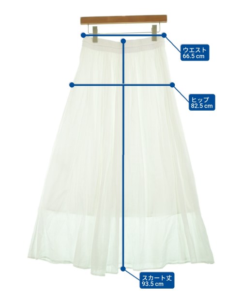 FREAK'S STORE（フリークスストア）ロング・マキシ丈スカート 白 サイズ:M レディース/2200634907142