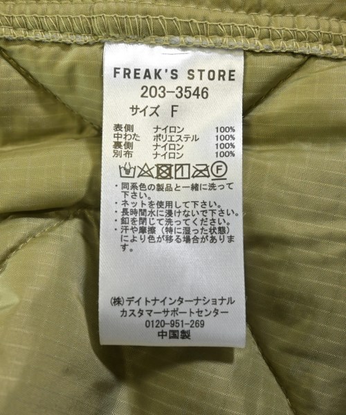 FREAK'S STORE（フリークスストア）ミリタリーブルゾン カーキ サイズ:F レディース/2200633284015