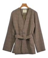 FREAK'S STORE（フリークスストア）ノーカラージャケット 茶 サイズ:M レディース/2200607886061