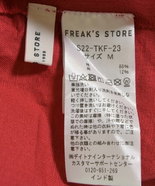 FREAK'S STORE（フリークスストア）ワンピース 赤 サイズ:M レディース/2200603729058