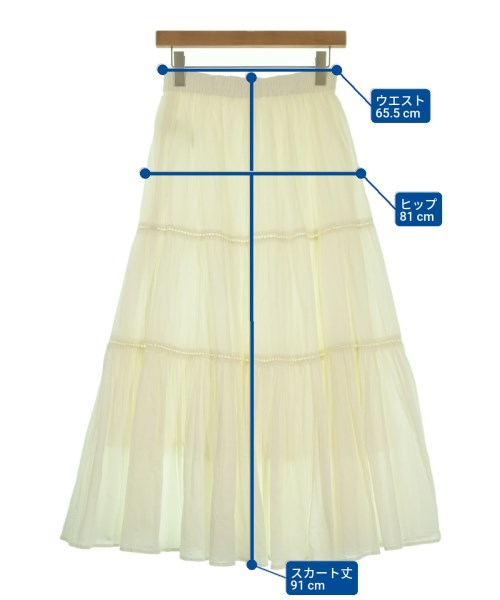 FREAK'S STORE（フリークスストア）ロング・マキシ丈スカート 白 サイズ:F レディース/2200671695019