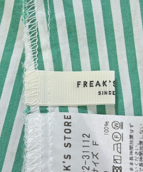 FREAK'S STORE（フリークスストア）シャツワンピース 緑 サイズ:F レディース/2200676566024
