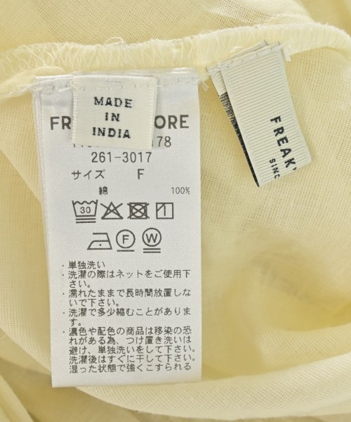 FREAK'S STORE（フリークスストア）ブラウス 黄 サイズ:F レディース/2200710646125