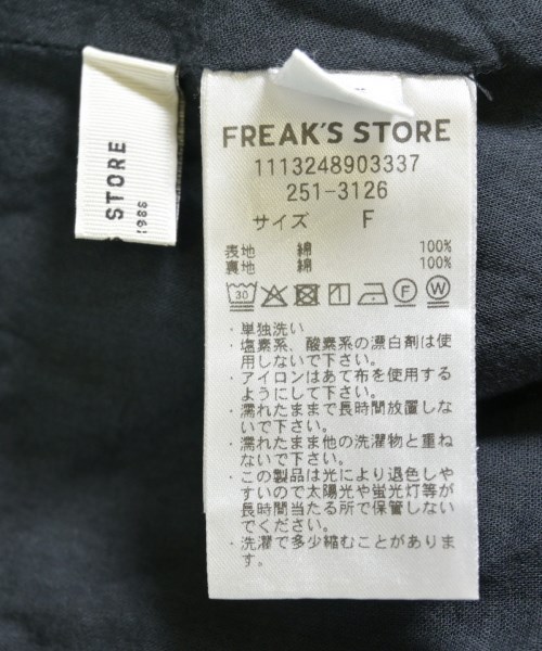 FREAK'S STORE（フリークスストア）ワンピース 黒 サイズ:F レディース/2200715844069