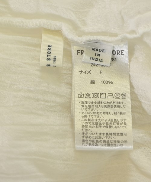 FREAK'S STORE（フリークスストア）ブラウス 白 サイズ:F レディース/2200633354398