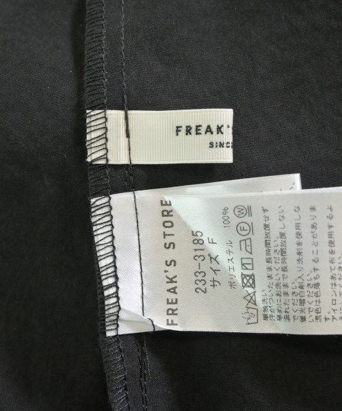 FREAK'S STORE（フリークスストア）シャツワンピース 黒 サイズ:F レディース/2200638180404