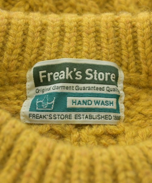 FREAK'S STORE（フリークスストア）ニット・セーター 黄 サイズ:F レディース/2200645985016