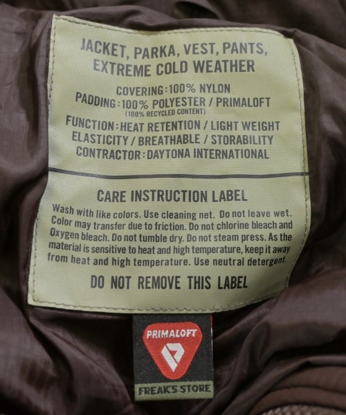 FREAK'S STORE（フリークスストア）ダウンジャケット/ダウンベスト 茶 サイズ:36(S位) レディース/2200671077013