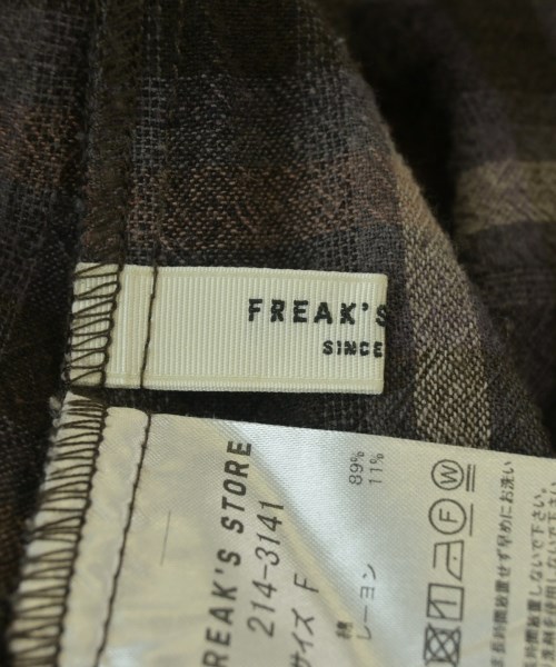 FREAK'S STORE（フリークスストア）シャツワンピース 茶 サイズ:F レディース/2200685782330