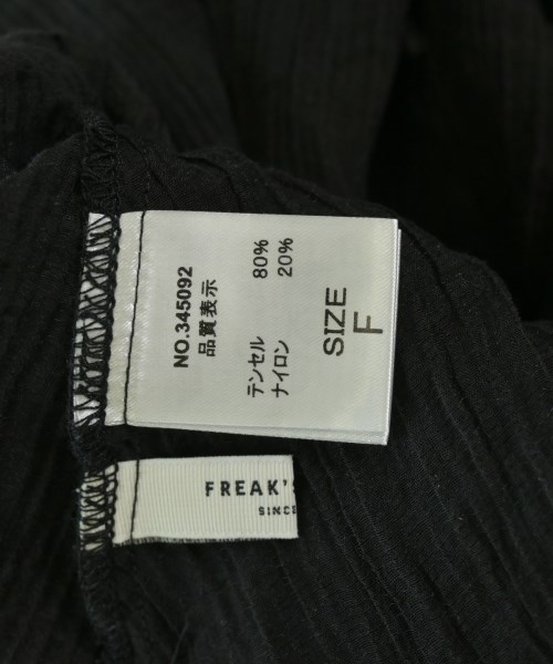 FREAK'S STORE（フリークスストア）カジュアルシャツ 黒 サイズ:F レディース/2200689432132