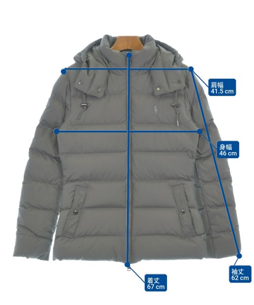 Polo Ralph Lauren（ポロラルフローレン）ダウンジャケット/ダウンベスト グレー サイズ:XS レディース/2200632181018