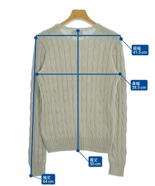 Polo Ralph Lauren（ポロラルフローレン）ニット・セーター グレー サイズ:M レディース/2200620244350