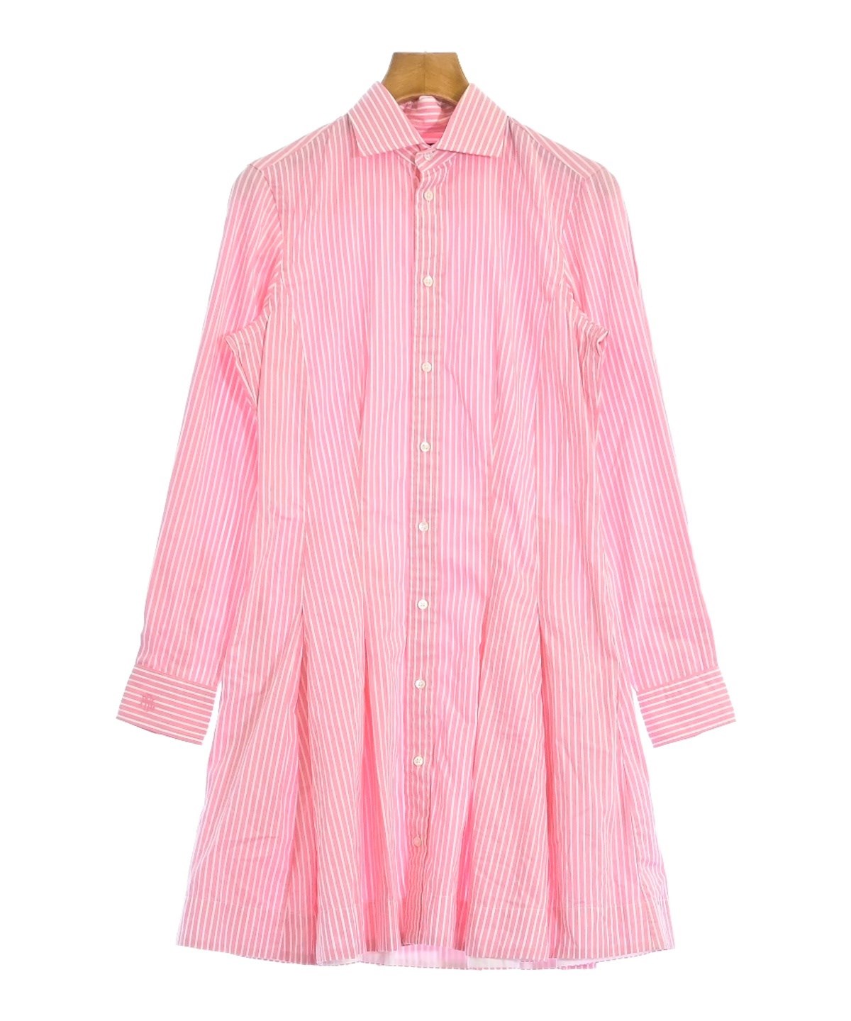 美品✨ポロラルフローレン リネンカシュクール ラップワンピース ピンク M相当 美品✨ポロラルフローレン リネンカシュクール ラップワンピース