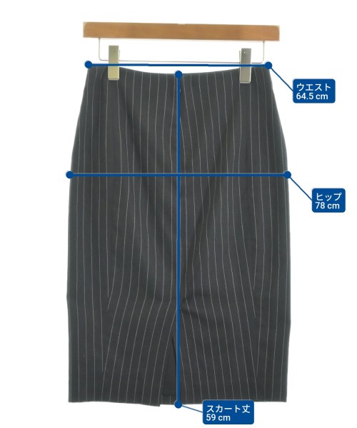 Polo Ralph Lauren（ポロラルフローレン）ひざ丈スカート 黒 サイズ:0(XS位) レディース/2200621451078