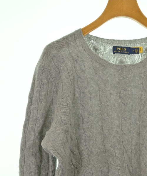 Polo Ralph Lauren（ポロラルフローレン）ニット・セーター グレー サイズ:M レディース/2200624510086