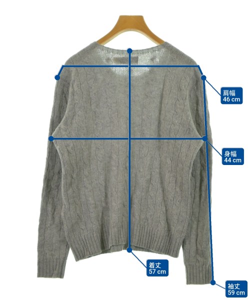 Polo Ralph Lauren（ポロラルフローレン）ニット・セーター グレー サイズ:M レディース/2200624510086