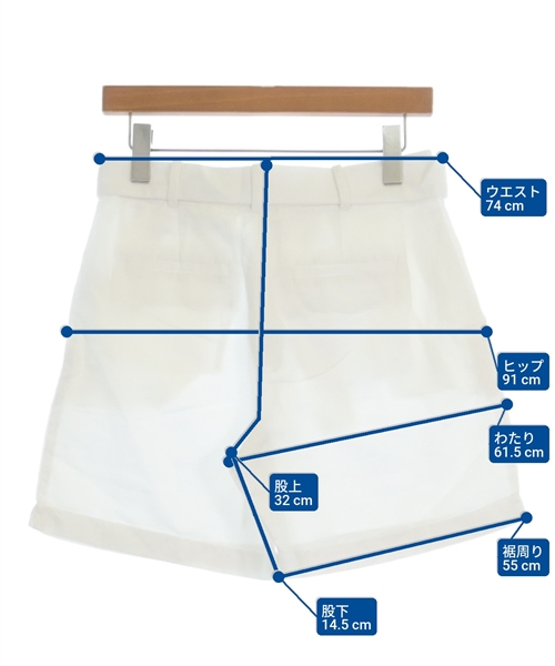 Polo Ralph Lauren（ポロラルフローレン）ショートパンツ 白 サイズ:2(S位) レディース/2200615966038