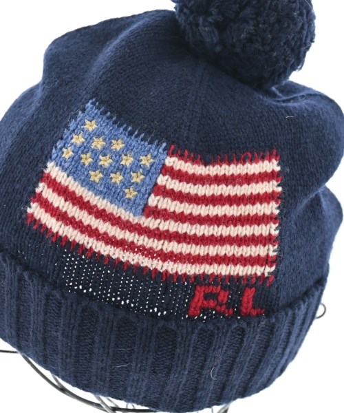 Polo Ralph Lauren（ポロラルフローレン）ニットキャップ・ビーニー 紺 サイズ:ONE レディース/2200620765053