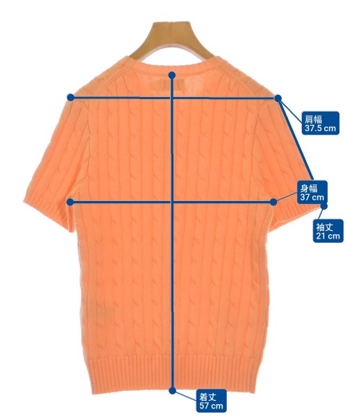Polo Ralph Lauren（ポロラルフローレン）ニット・セーター オレンジ サイズ:S レディース/2200610387142