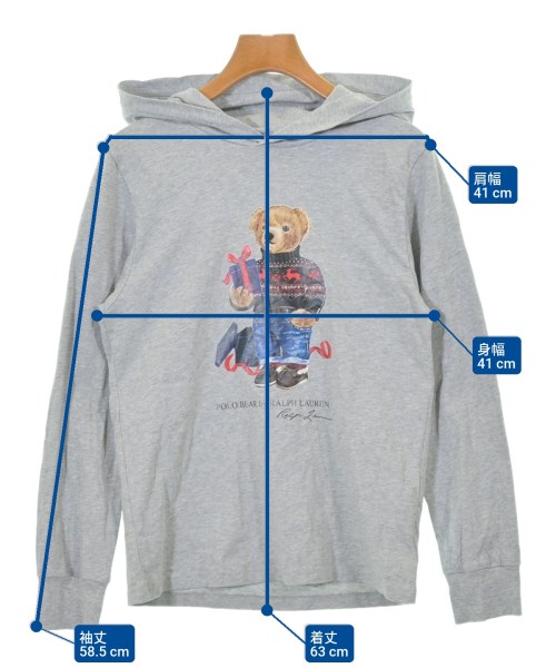 Polo Ralph Lauren（ポロラルフローレン）パーカー グレー サイズ:L レディース/2200609690055