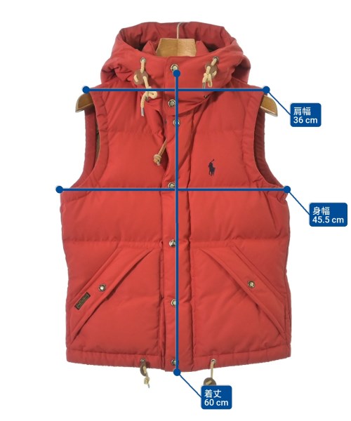 Polo Ralph Lauren（ポロラルフローレン）ダウンジャケット/ダウンベスト 赤 サイズ:XS レディース/2200670364015