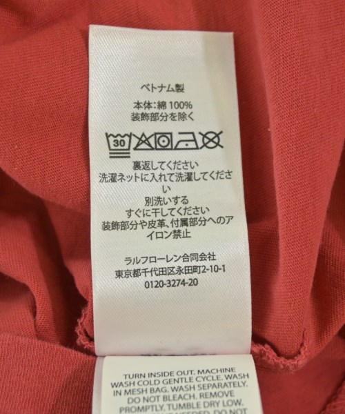Polo Ralph Lauren（ポロラルフローレン）Tシャツ・カットソー 赤 サイズ:XS レディース/2200710227041