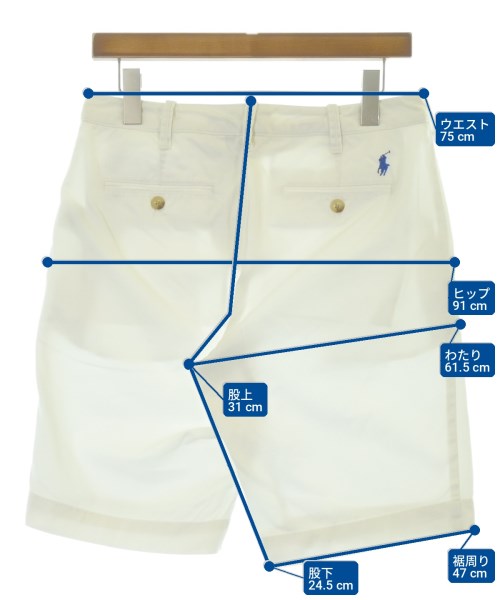 Polo Ralph Lauren（ポロラルフローレン）ショートパンツ 白 サイズ:2(M位) レディース/2200712858052