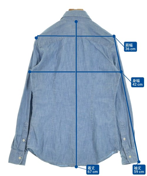 Polo Ralph Lauren（ポロラルフローレン）カジュアルシャツ 青 サイズ:2(M位) レディース/2200641595073