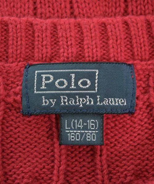 Polo Ralph Lauren（ポロラルフローレン）ニット 赤 サイズ:160(15T-16T) キッズ/2200632885022