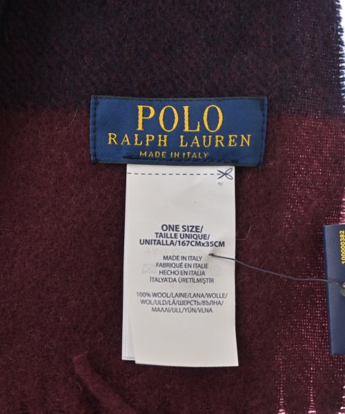 Polo Ralph Lauren（ポロラルフローレン）マフラー 赤 サイズ:- レディース/2200705590068