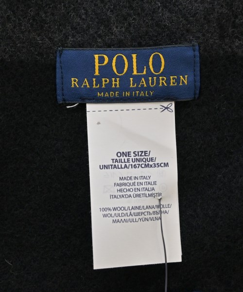 Polo Ralph Lauren（ポロラルフローレン）マフラー 黒 サイズ:- レディース/2200705590075