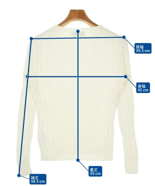 Polo Ralph Lauren（ポロラルフローレン）ニット・セーター 白 サイズ:XS レディース/2200704782341