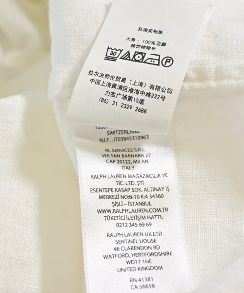 Polo Ralph Lauren（ポロラルフローレン）シャツワンピース 白 サイズ:4(XL位) レディース/2200706760071