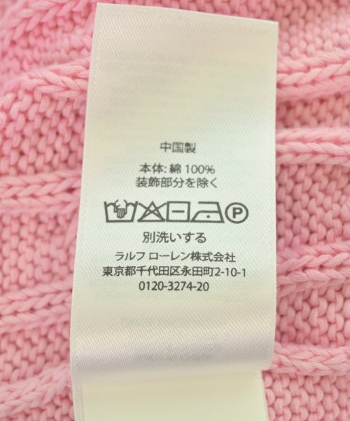 Polo Ralph Lauren（ポロラルフローレン）ニット・セーター ピンク サイズ:S レディース/2200704335035