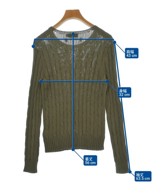 Polo Ralph Lauren（ポロラルフローレン）ニット・セーター カーキ サイズ:S レディース/2200726391033