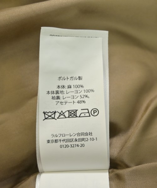 Polo Ralph Lauren（ポロラルフローレン）テーラードジャケット ベージュ サイズ:4(XL位) レディース/2200723475019
