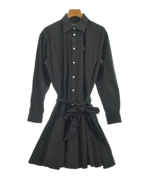 Polo Ralph Lauren(ポロラルフローレン)シャツワンピース 黒 サイズ:4(M位)/2200682966030