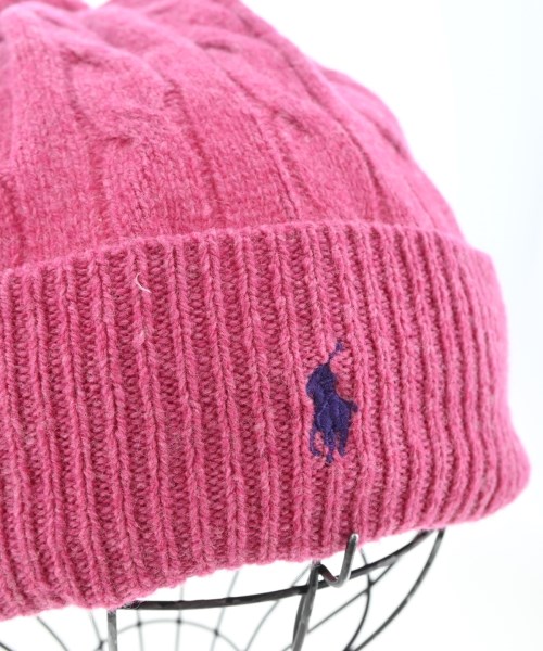 Polo Ralph Lauren（ポロラルフローレン）ニットキャップ・ビーニー ピンク サイズ:- レディース/2200668969024