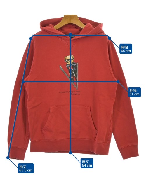 Polo Ralph Lauren（ポロラルフローレン）パーカー 赤 サイズ:160 キッズ/2200683157055
