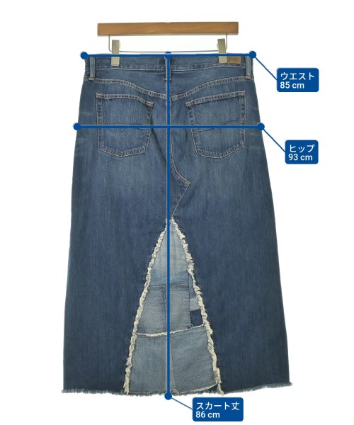 Polo Ralph Lauren（ポロラルフローレン）ひざ丈スカート 青 サイズ:31(XL位) レディース/2200692730010