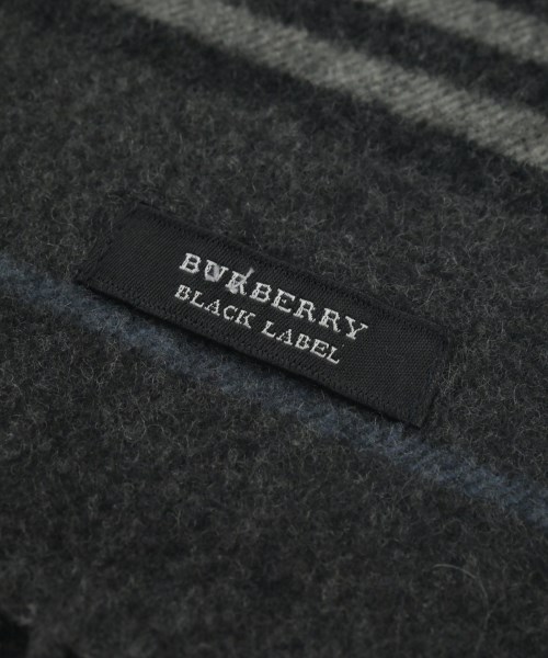 BURBERRY BLACK LABEL（バーバリーブラックレーベル）マフラー グレー サイズ:- メンズ/2200632412020