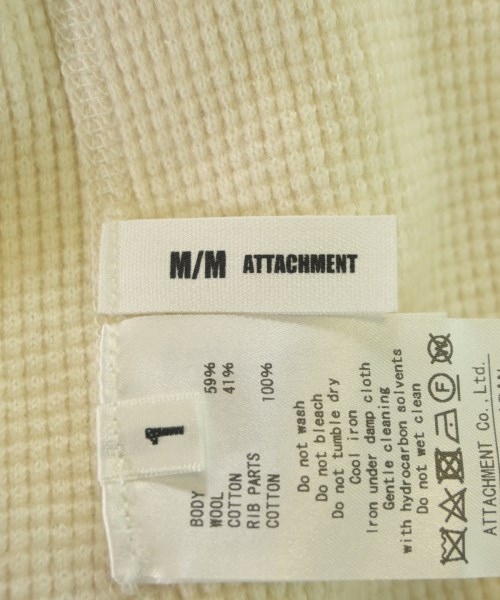 ATTACHMENT（アタッチメント）ニット・セーター 白 サイズ:1(S位) レディース/2200650596016