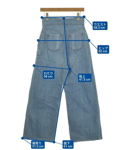 Mame Kurogouchi（マメクロゴウチ）デニムパンツ 紺 サイズ:2(M位) レディース/2200622688046